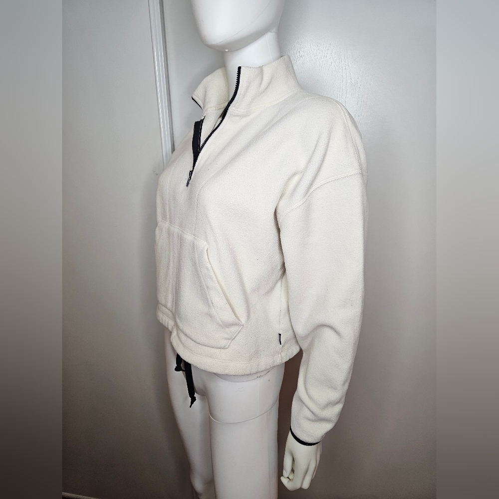 Victoria Secret Pink Pullover Womens Sz Small Half Zip Jacket In Beige - Picture 4 of 10